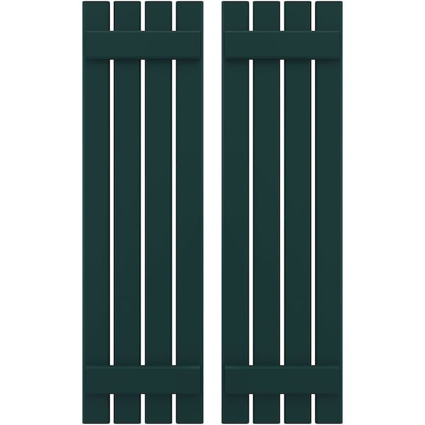 Ekena Millwork Americraft 4-Board, 2 Batten Exterior Real Wood Spaced Board-n-Batten Shutters, ARW101SB415X84FGH, PR ARW101SB415X84FGH - main